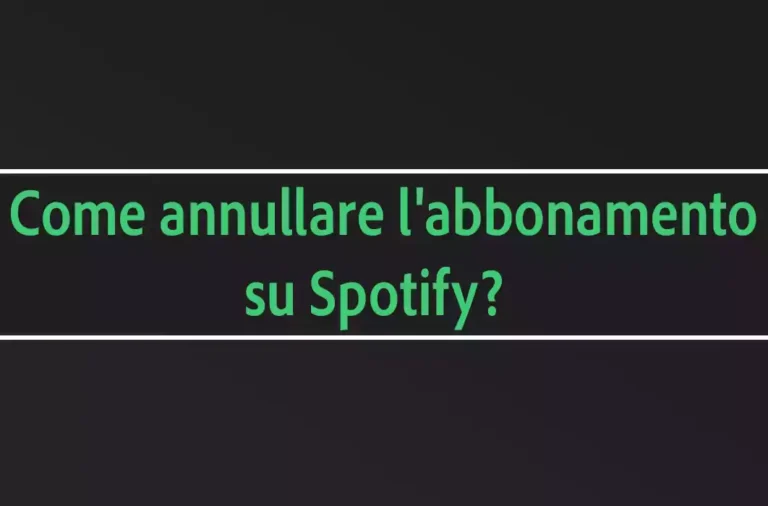 Come annullare l'abbonamento su Spotiy