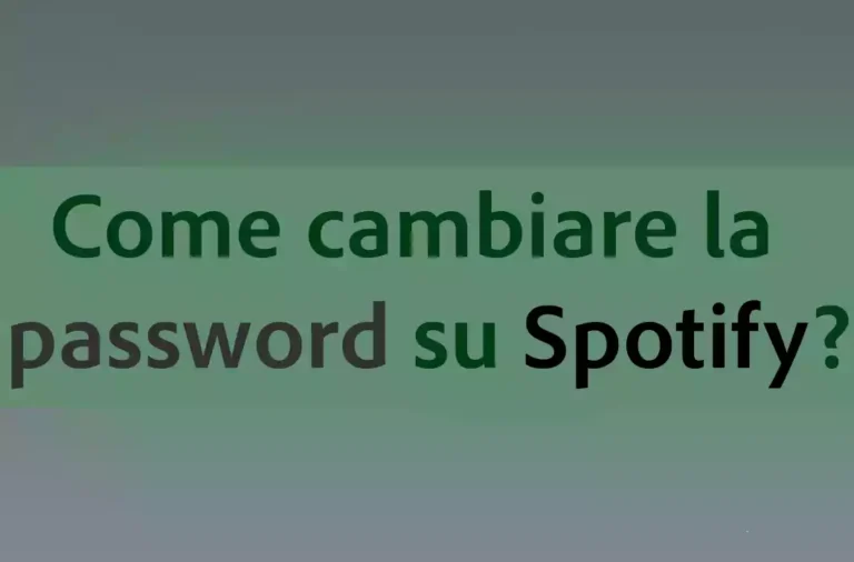 Come cambiare la password su Spotify